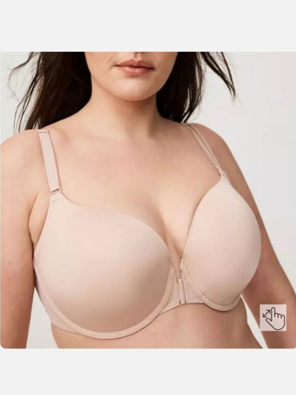 NWT Torrid T-shirt Push Up Smooth Front Close 360 Back Smoothing Bra Size 38D